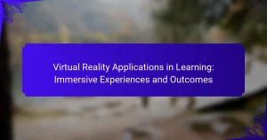 Virtual Reality Applications in Learning: Immersive Experiences and Outcomes