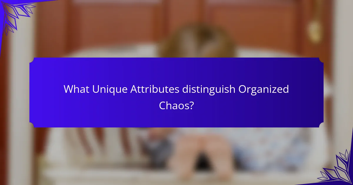 What Unique Attributes distinguish Organized Chaos?